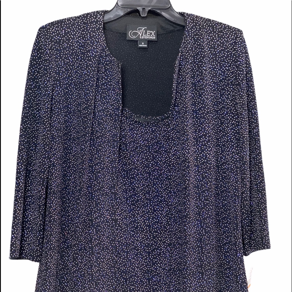Alex Evenings 2-Piece Sparkling Jacket & Shell